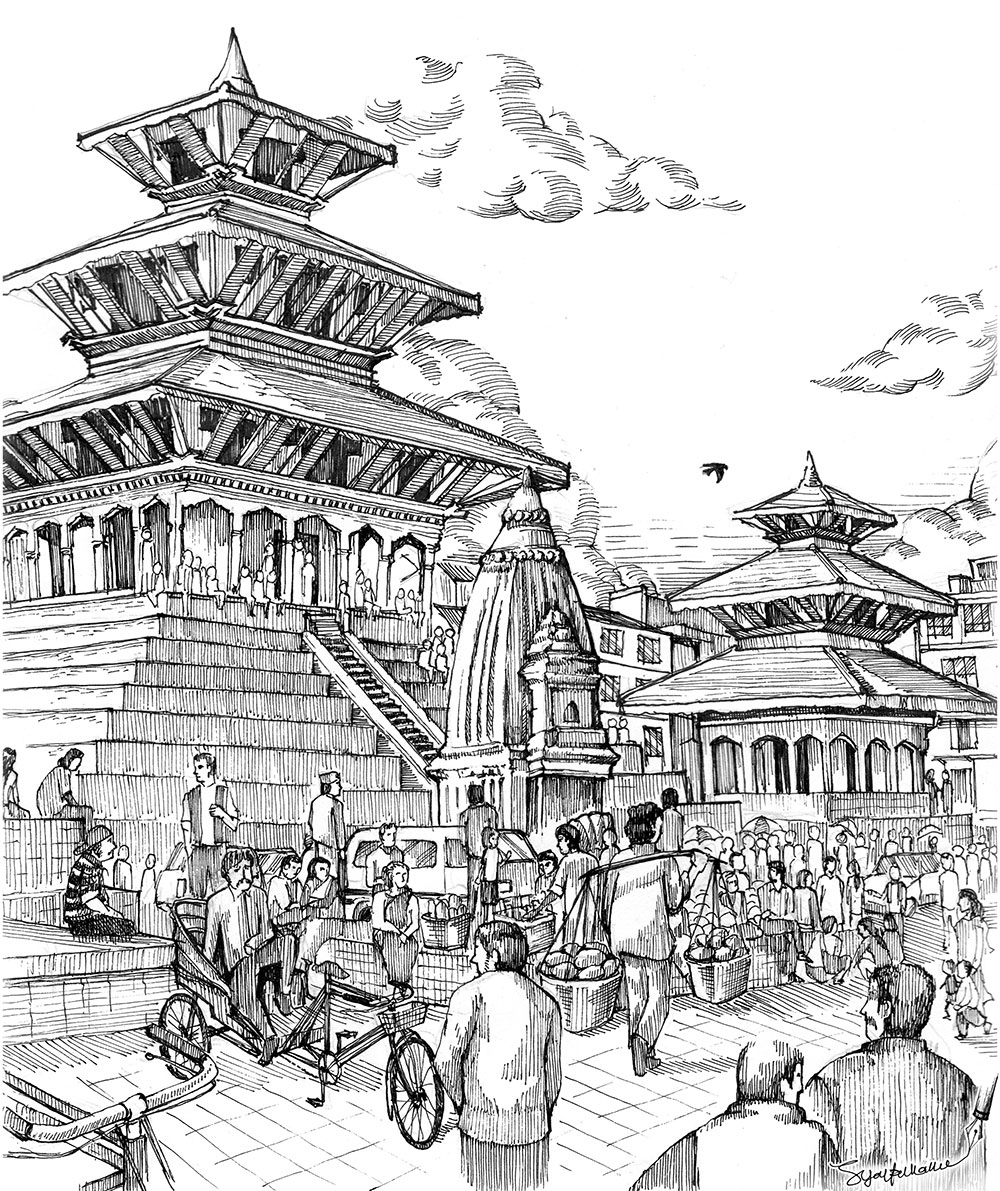 Illustration Temple